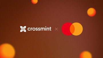 The image features a large, colorful logo for Cross Mint that includes two circles with different colors - one red and one orange. The logo is set against a brown background, which contrasts with the vibrant colors of the circles. Below the logo, there's text that reads "fastern your seatblets". This phrase seems to be related to the company or product being advertised in the image.
