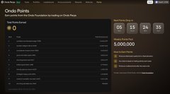 A dark Oracle Points interface shows “Your Points Earned” at 0, with ranking or activity controls and a large “$0.00” value on the right.