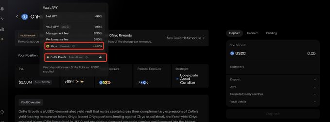 The image shows an infographic of a program called Exponent's Vault, which has been recently launched by Exponent Capital LLC. The program allows users to securely store cash in vaults that earn interest over time based on the APY (Annual Percentage Yield). The vault currently contains 2.5M cap filled with cash and is backed by an incentive payment of around 4% APY, which means it will generate approximately $0.72 per year for the user. Users can pay fees to participate in this program, including a 3% deposit fee when using the ATM to load cash into the vault. The post appears to be advertising Exponent's Vault with an eye-catching design featuring two lines of text below it.
