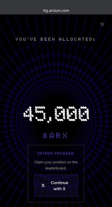 The image features a phone screen with an e-mail attachment or pop up window displaying information about an airdrop program called @Arcium where people can win $45,000 if they join and contribute more than 475,000 points. The image also indicates that the person who contributed the most money to the program has received the biggest allocations from @AdamuJrda1st & @aberamaaa.