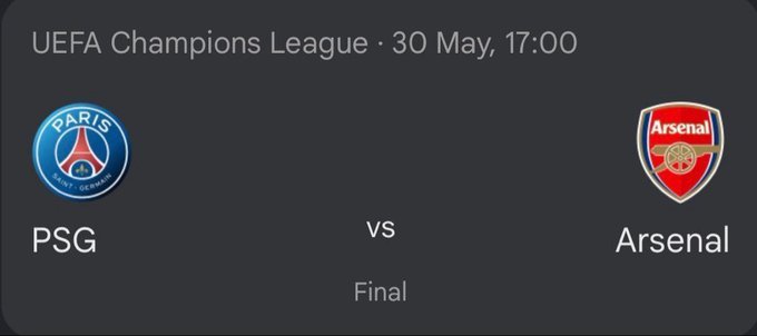 The image shows a soccer match between two teams, one from France (Paris) and the other from England (Arsenal). The French team has won the game by scoring 3 goals against the English team, which scored 2 goals. The image also includes text that says "€€€€€€€€€€€€€€€€€€€€€€€€€€€€€€€