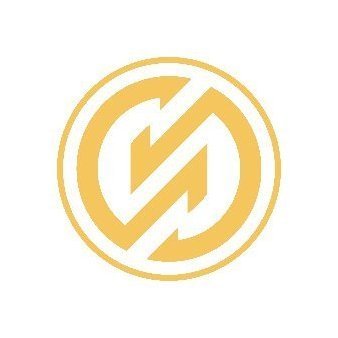 A golden circular logo featuring two interlocking arrows or stylized 'G' shapes forming a continuous loop.