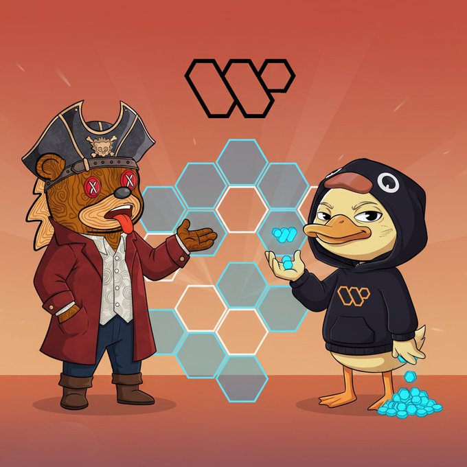 ursa and wp are depicted as cartoon characters, with Ursa wearing a pirate hat and holding a sword, while WP is shown in a black hoodie and holding blue balls.