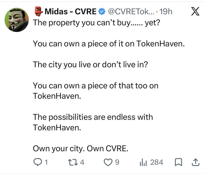 The image features a Twitter profile that includes text about an interesting new project. The profile's user has written a tweet with a humorous twist, using puns and pop culture references such as referencing a "Vampir" character from the "Punks". A screenshot of this message is displayed on the Twitter platform. The post also contains the hashtag #ROAs (Real Estate Authorities), which could possibly be related to the project or conversation surrounding it.