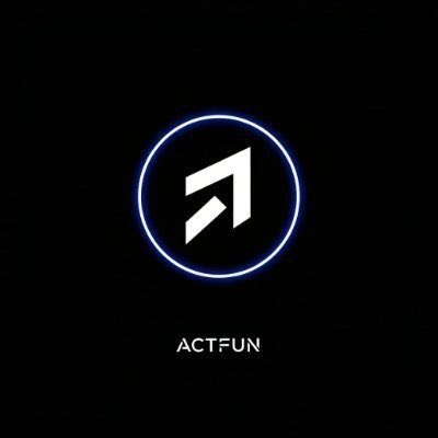 A logo featuring a stylized blue letter 'A' inside a glowing blue circle with the text 'ACTFUN' underneath on a black background.