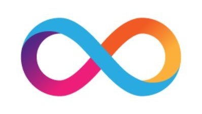 A vibrant rainbow-colored infinity symbol set against a white background, representing endless possibilities. The image visually complements the post's speculation about Internet Computer (ICP) by symbolizing limitless potential and infinite scalability in the evolving tech stack.