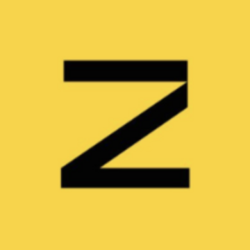 A bold black letter "Z" is displayed on a bright yellow background, representing the logo of Zama, a privacy-focused protocol whose Total Value Locked (TVL) has surged 114% over the past month to over $46 million.