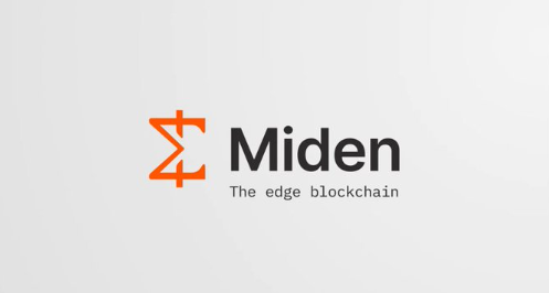 The image features a logo for a company called Miden that specializes in creating edge-based blockchain solutions. The logo consists of an orange "M" followed by a black "D" and the word "middle", which represents the company's name. The text on the logo reads, "Miden is redefining what a blockchain can be. Instead of forcing everything on-chain, it pushes execution and state to the edge your device while keeping ironclad privacy and post-quantum security Built by ex-Polygon and Meta engineers". This message highlights Miden's innovative approach to blockchain technology that focuses on efficiency and security rather than traditional centralized systems.