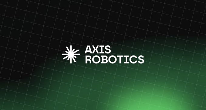 A dark green and black graphic with a grid pattern and the white logo and text 'AXIS ROBOTICS'.