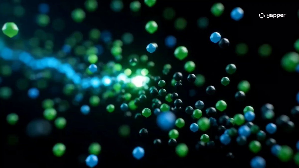 The image features a black background filled with numerous small, colorful balls scattered throughout. The balls are of various sizes and colors, creating an abstract and visually striking scene. The caption above the image reads "Quantum isn't coming soon nor someday. It's already starting to reshape how randomness, security, and verification work on-chain. Most systems today still rely on deterministic RNG." This statement is related to the content of the image as it showcases a unique and innovative approach to generating random numbers or data using quantum mechanics principles.