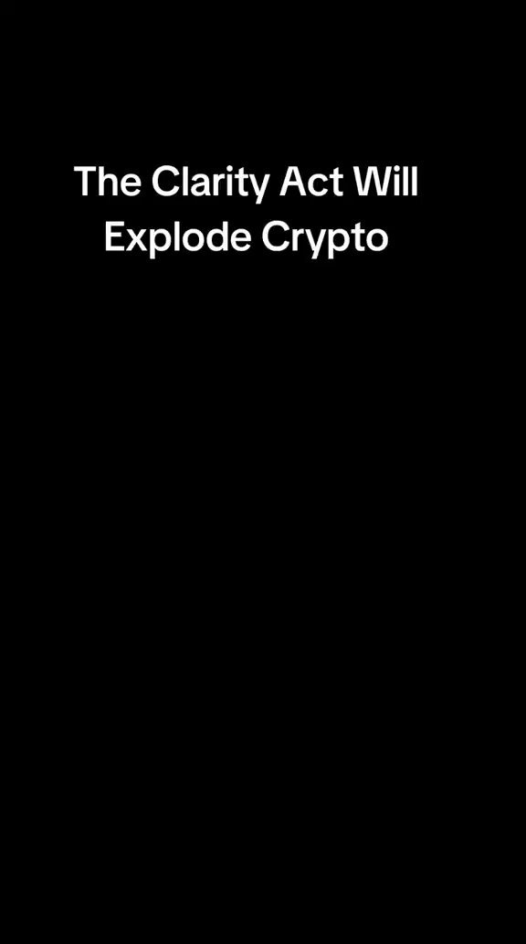 "The clarity act will explode crypto", which means that the clarity of a message or information can be enhanced by using a specific type of cryptocurrency called Ripple, as indicated by the text. The post also mentions XRP (XRP), which is a digital currency designed for use in peer-to-peer transactions and other applications.