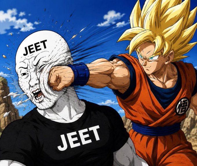 A man in a black t-shirt punches a dragon character with a red and orange suit, while the dragon's mouth is open wide.