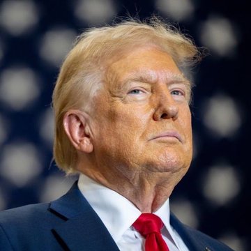 Donald Trump is featured in this image, aligning with the post's discussion of his stance on cryptocurrency regulation. The image visually represents the figure driving the conversation about American leadership in the crypto space and the need for clear regulation, especially with the CLARITY Act's delayed progress.