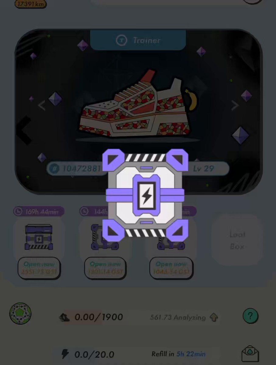 The image shows an interface or screen of a mobile device, possibly showcasing an app for electronic items such as shoes and power analysis tools like a voltage tester and a trainer game that can analyze shoes. The description given implies that the content displayed is related to these themes. This could include information about the product details, the usage instructions, or even some gameplay features if it's a trainer game, but with the focus on electronic items, it would be more likely for the screen to show a voltage tester and how to use the tool properly.