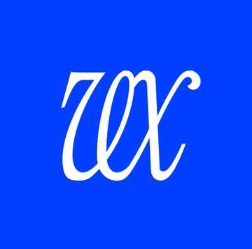 A blue square logo featuring a white, ornate cursive letter 'W' in the center.