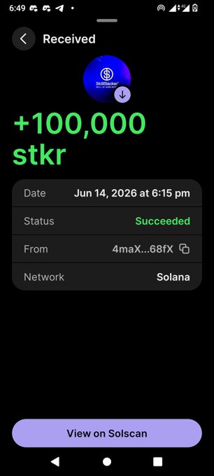 The image shows a cell phone screen displaying a message from MemeMilitia.io about a meme called "I gat you" with a score of 100k. The creator of the meme, Adrian Boysel, has received a payment of 6 months' worth of points for his work on this meme.