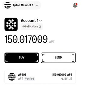 A crypto wallet screenshot shows an Aptos Mainnet account named "Account 1" with a balance of 150.017009 APT (~$1,841.12). The image highlights a verified APT token holding on the Aptos blockchain, tying into the nostalgic post about missing the 2022 testnet NFT airdrop meta.