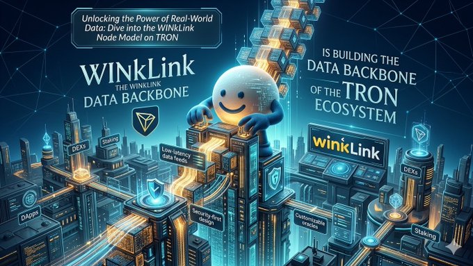 "The post says that "WinLINK is Unlocking the Power of Real-World Data". This means that they are using real-world data to create a smart contract or application. The post also mentions that this process can be challenging, as it requires a deep understanding of blockchain technology and how it works. 

The image shows a city with buildings and roads, which is used as an example in the post. This visual representation helps convey the complexity and importance of the data analysis and smart contract development process."