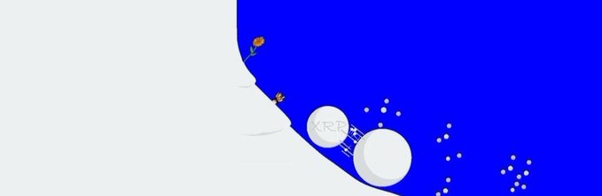 The image features a cartoon depiction of a snowman with two large white balls for its body, one for each eye and one for the nose. The snowman has a carrot for a nose and sticks for arms. The background is blue, which contrasts with the white snowman's body. In the bottom right corner of the image, there are three small white snowballs scattered around the snowman. The caption at the bottom reads "The secure, compliant and scalable Snowman Fork of AVALANCHE Let the snowballs snowball! $METAL $XPR #Metallicus".