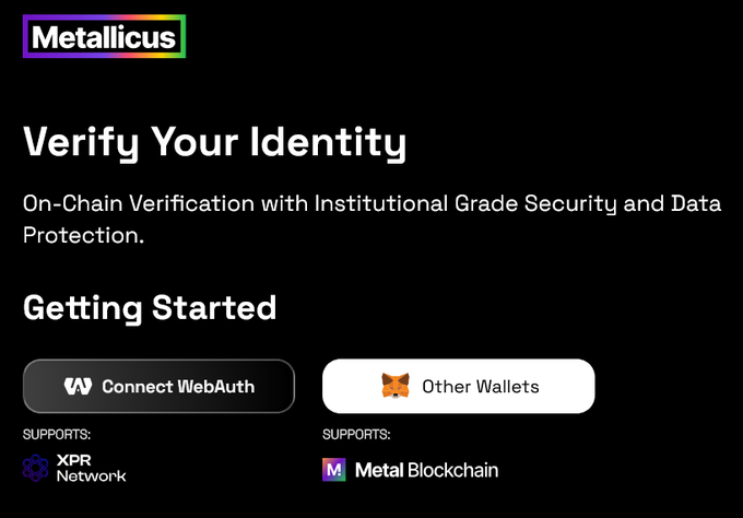 The image shows a computer screen displaying a webpage with information about verifying one's identity using a cryptocurrency wallet. The text on the page indicates that the user needs to verify their identity, which involves providing personal details such as an email address or phone number. Additionally, there is a button labeled "Connect WebAuth" and another button labeled "Other Wallets", suggesting that the website may offer services related to verifying identities for various cryptocurrency wallets.

The image also includes text about connecting to a web wallet service, which could be a part of the verification process. The overall layout of the webpage is simple and straightforward, with clear instructions on what the user needs to do to verify their identity using the provided cryptocurrency wallet.