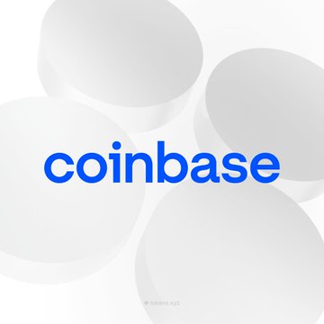 The image features a white logo for CoinBase that includes the words "coinbase" written in blue letters. The text also mentions that the coinbase has launched in India with direct INR bank rails via IMPS, plus spot trading and perpetual futures.