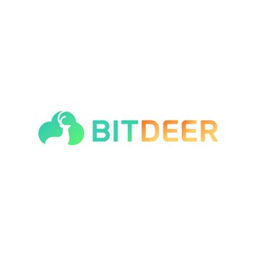 The image displays the Bitdeer logo, featuring a green stylized cloud or wave icon next to the company name "BITDEER" in teal and orange lettering. This visual branding accompanies news of Bitdeer's strong mining performance, including 990 BTC mined in June and a self-mining hashrate of 73 EH/s across 243,000 deployed machines.