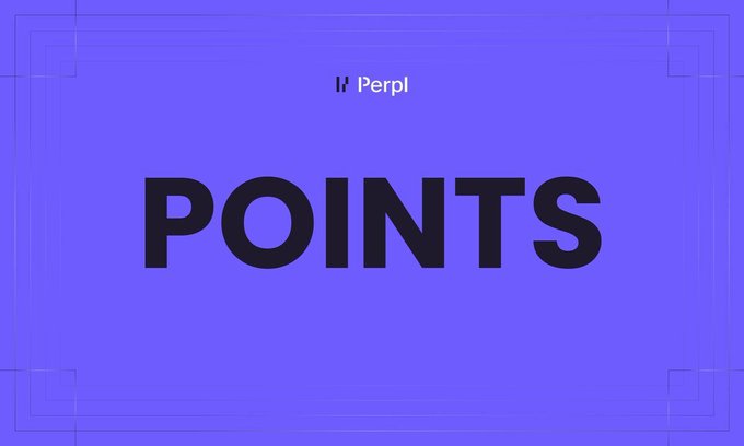 A purple graphic displays "Perpl" at the top with the word "POINTS" prominently featured in large black text, visually representing the points system in users' Perpl accounts.