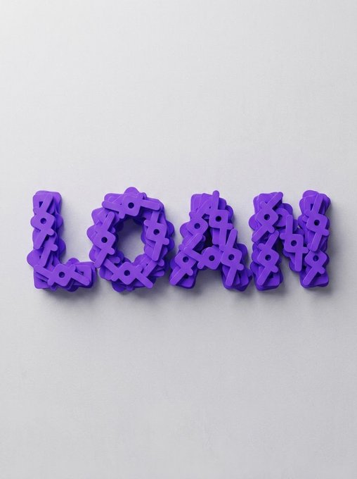 A 3D purple wordmark reads "LOCK IN," with each letter composed of intricate, layered geometric shapes on a plain white background.