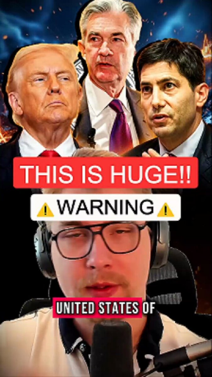 The image features a man wearing glasses, sitting behind a microphone with headphones on his head. He appears to be talking into the microphone or recording a video of himself speaking. The caption below the image reads "I TOLD YOU $XRP FAM!!!! IT'S HAPPENING!!!! THE SEC IS DOING IT!!!". This message is related to the post, as it seems that the man might have recorded a video or audio clip discussing Bitcoin and its potential impact on the economy.