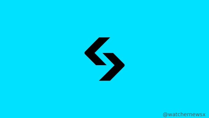 Bitget Wallet logo featuring a black stylized arrow design on a cyan blue background.