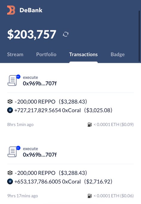 The image shows a screen from an online wallet that displays information about cryptocurrency transactions, including details such as transaction amounts and fees. The text on the screen reads "This whale keeps accumulating $0xCORAL heavily; makes you wonder if he already noticed the connections Dev @r_alx_z has with @opensea and the @ethereum Foundation, plus everything he already built behind the scenes there." This information suggests that a user may be trying to sell or purchase cryptocurrency using this wallet.