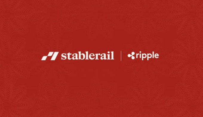 Red branded graphic displaying the 'stablerail' and 'ripple' logos side by side, indicating a partnership.
