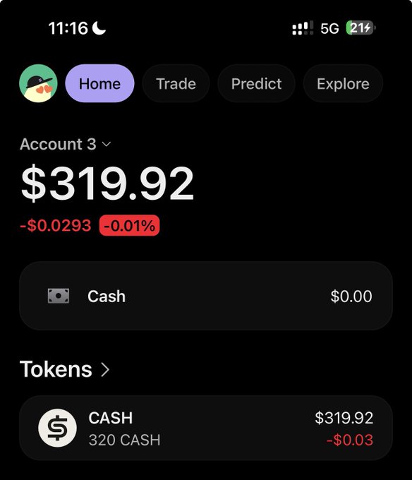 A Phantom wallet screenshot shows Account 3 holding $319.92 in 320 CASH tokens, illustrating the user's successful withdrawal of their stimulus payment into crypto via Worldcoin.