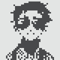 A pixel art character wearing sunglasses with a pompadour hairstyle and patterned shirt, matching the "Normie #9241" NFT profile referenced in the post about its purchase for 0.400 ETH.