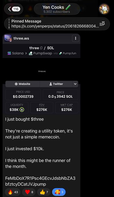 The image shows a screenshot of a phone screen displaying a social media app. The main focus of the image is a conversation happening on Twitter, where someone has sent the quote "SOL GIVEAWAY -engage on my quoted tweet -like + RT Few hours". The message includes links to both a Pinned Message and a profile picture in the conversation. In the background, there are other posts that appear unrelated or not significant to the main conversation on Twitter.