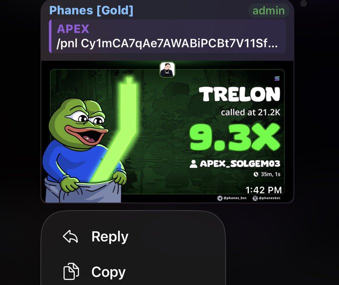 The image shows a post from a social media platform, where a cartoon frog character named Trelon is being featured. The post includes a link to a video that features Trelon holding a green light. The post also mentions an event called "9x on my call" and a person's name, which could be the creator of the cartoon or someone who has interacted with it.