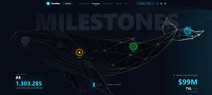 The image features a graphic that represents a whale and includes text elements such as "MILESTONES", "RIVER", $5", and "$9m". The whale is depicted in various colors, including blue, green, yellow, red, and orange. The layout of the graphic highlights the whale's journey through different price ranges. The post seems to be discussing a specific event involving this whale or possibly comparing its performance over time for different price points.