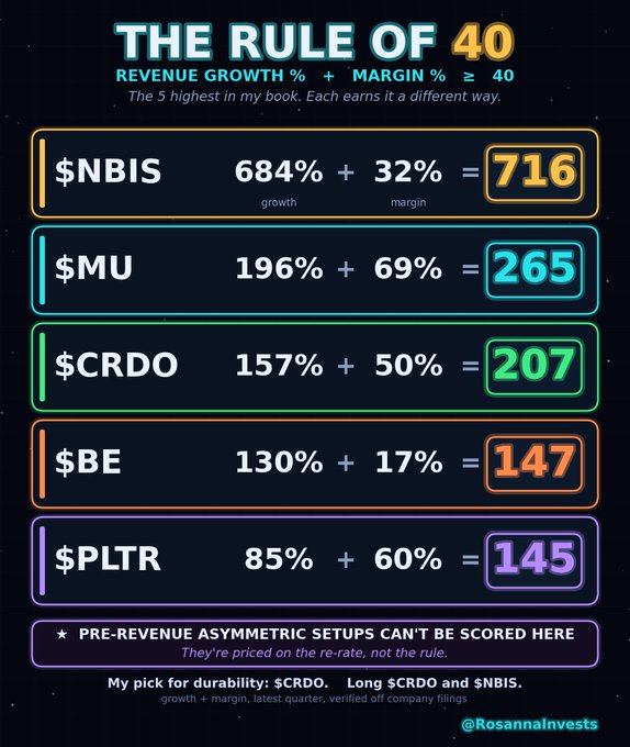 The image shows a poster with four columns, each representing a different revenue growth rate for a company named "NBIS" over five years. The first column displays the revenue growth rates for the first two years, while the second column shows the revenue growth rates for the third and fourth years. The fifth column represents the revenue growth rates for the fifth year. The poster also includes a table with the same information as the columns.