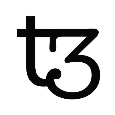 A black stylized "t3" or "t5" logo/typographic mark on a white background.