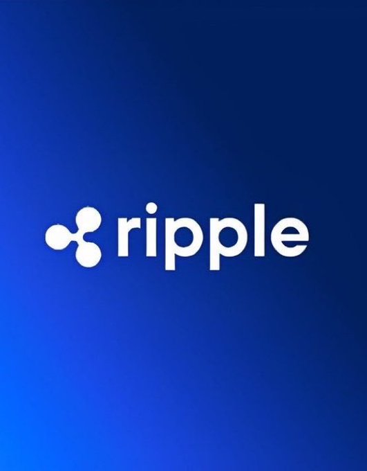 The Ripple logo displayed in white on a blue gradient background.