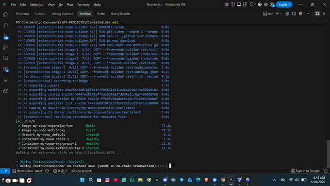 The image shows a computer screen displaying a code editor window with several lines of text, possibly from a programming language like JavaScript or Python. The code appears to be written in a text editor such as Notepad++ or Sublime Text, which is open on the screen. The background color of the image is black, and there are multiple windows visible within the main window.