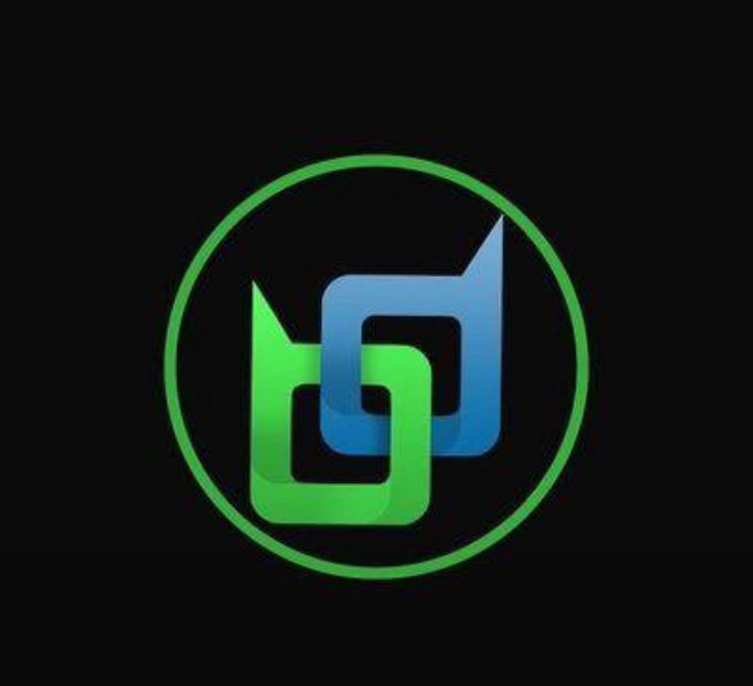 The image displays the Beldex logo, featuring two interlocking shapes—one green and one blue—enclosed within a green circular border on a black background. This logo visually represents the Beldex network mentioned in the post, symbolizing the connectivity and integration of its masternode infrastructure that supports BChat and BelNet services.
