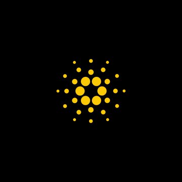 The image features a large, vibrant yellow sun-like shape with numerous small circles surrounding it. The sun has been positioned at the center of the frame against a black background. A caption above the image reads "INSIGHT: $ADA falls below $0.20 for the first time in five years as @IOHK_Charles warns of a coming wave of failures in Cardano's ecosystem after the community cancelled its flagship Summit and rejected key Treasury proposals.", which is written directly underneath the main sun shape. This caption gives insight into the financial world, specifically in relation to cryptocurrency, and provides context about the current state of Bitcoin and other similar projects.