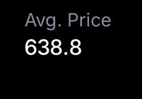?"The $638.8 price is already lower than the current posted price of $636.8"