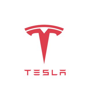 The image shows the red Tesla logo with the "TESLA" wordmark beneath it. This relates to the post's theme of Elon Musk-driven memecoin catalysts, as Tesla is one of Musk's flagship companies and often drives speculative excitement in related meme tokens.