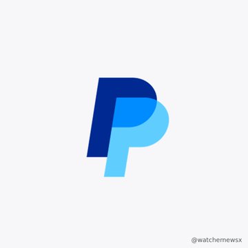 The PayPal logo (dark blue 'P' overlapping a light blue 'P') on a white background, with a '@watcheme.wsx' watermark.