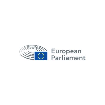 The image shows the official logo of the European Parliament, featuring its distinctive hemicycle icon alongside a European Union flag and the text "European Parliament." This logo visually represents the institution that adopted the nonbinding resolution urging the European Commission to address crypto-linked corruption risks in its upcoming anti-corruption strategy.