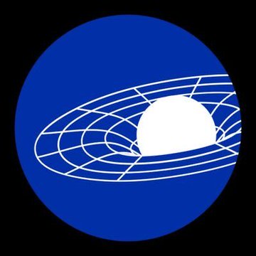 The image features a circular logo with a white sunburst set against a black background. The sunburst is centered within the circle, which has a blue outline. The words "gravity" and "@" are present near the bottom of the image, suggesting that this graphic may have been used in a promotional context or as part of a discussion about blockchain or cryptocurrencies.