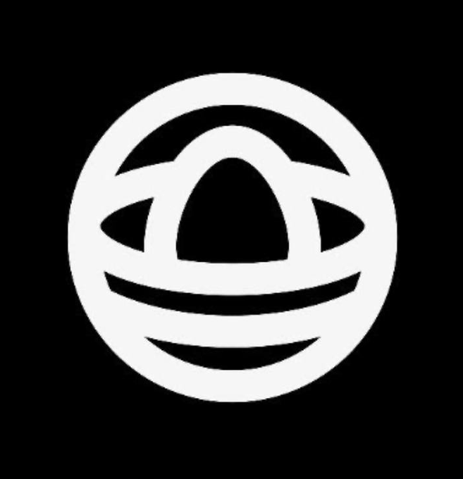 The image shows a white circular logo on a black background, featuring a stylized egg shape nested within curved lines resembling a nest or basket. This directly corresponds to the post's discussion of Nest, the #1 HyperEVM protocol, and its egg-themed branding tied to the $egg token.