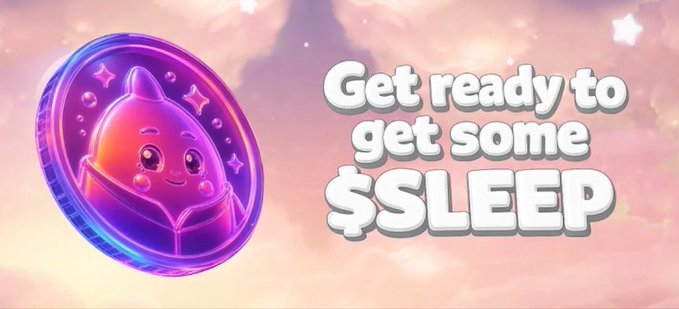 The image features a coin with a cute face, which has been designed to promote sleep. The text "Get ready to get some SLEEP" encourages people to prioritize their sleep by using the coin as a reminder or motivation. This creative approach to promoting healthy habits is an interesting and engaging way to encourage users to disconnect from screens and focus on their well-being.